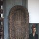 XXL woven basket antique, wicker basket, storage, baker's tool