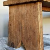 Booster bench Reconstruction in raw solid oak