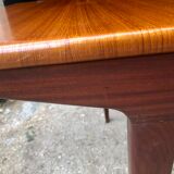 Teak table and exotic wood made in France