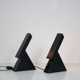 1980s Pair of “Delta” table lamps by Mario Bertorella for JM RDM, Italy