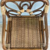 Vintage rattan shelf