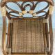 Vintage rattan shelf
