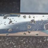 Table basse à deux niveaux verre et laiton