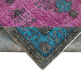 Handmade Antique Turkish 1980s 227 cm x 319 cm Pink Rug