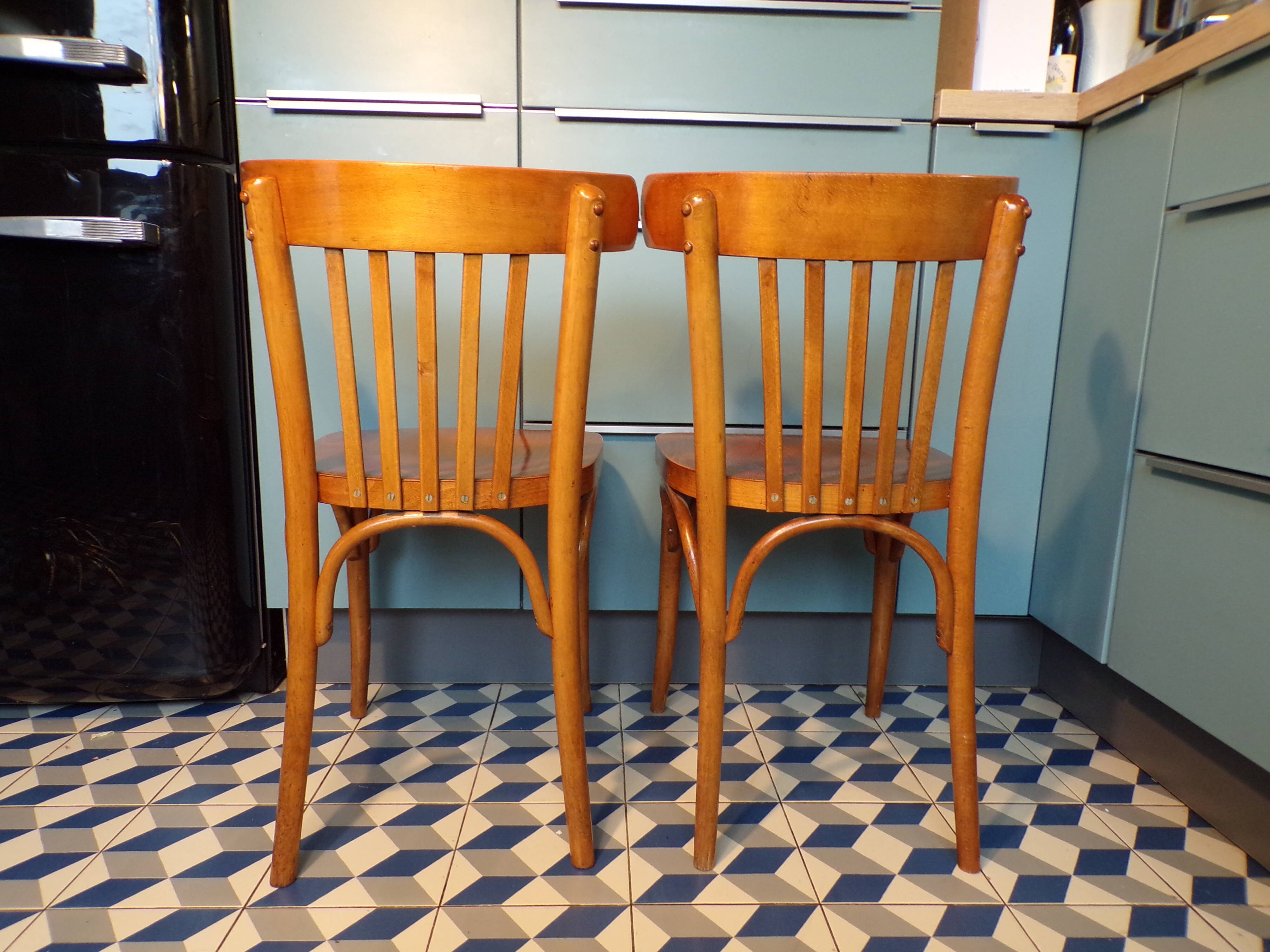 Pair of Ligna bistro chairs