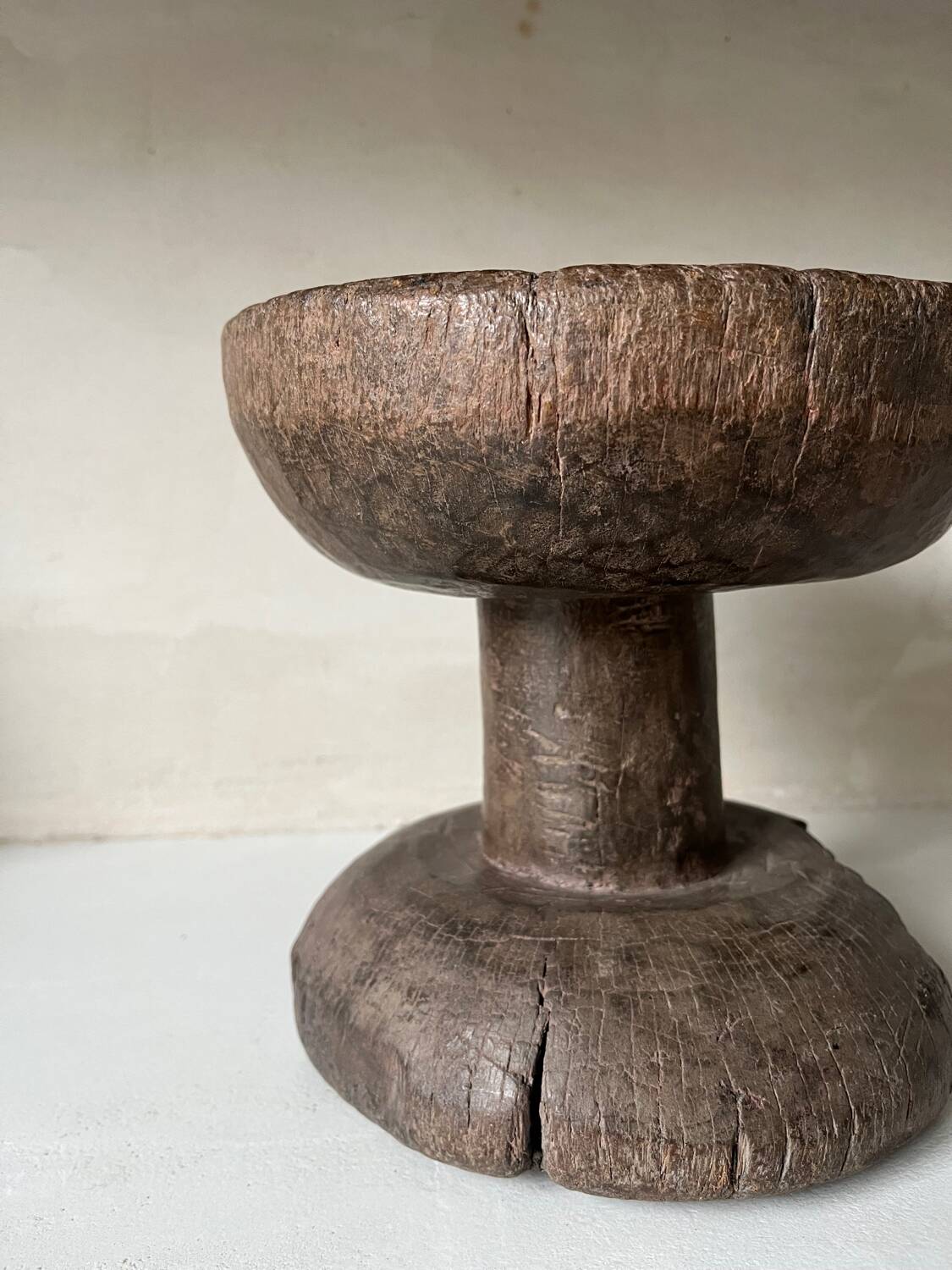 African folk art stool