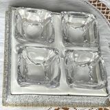 4 individual salt cellars in Daum Crystal, France