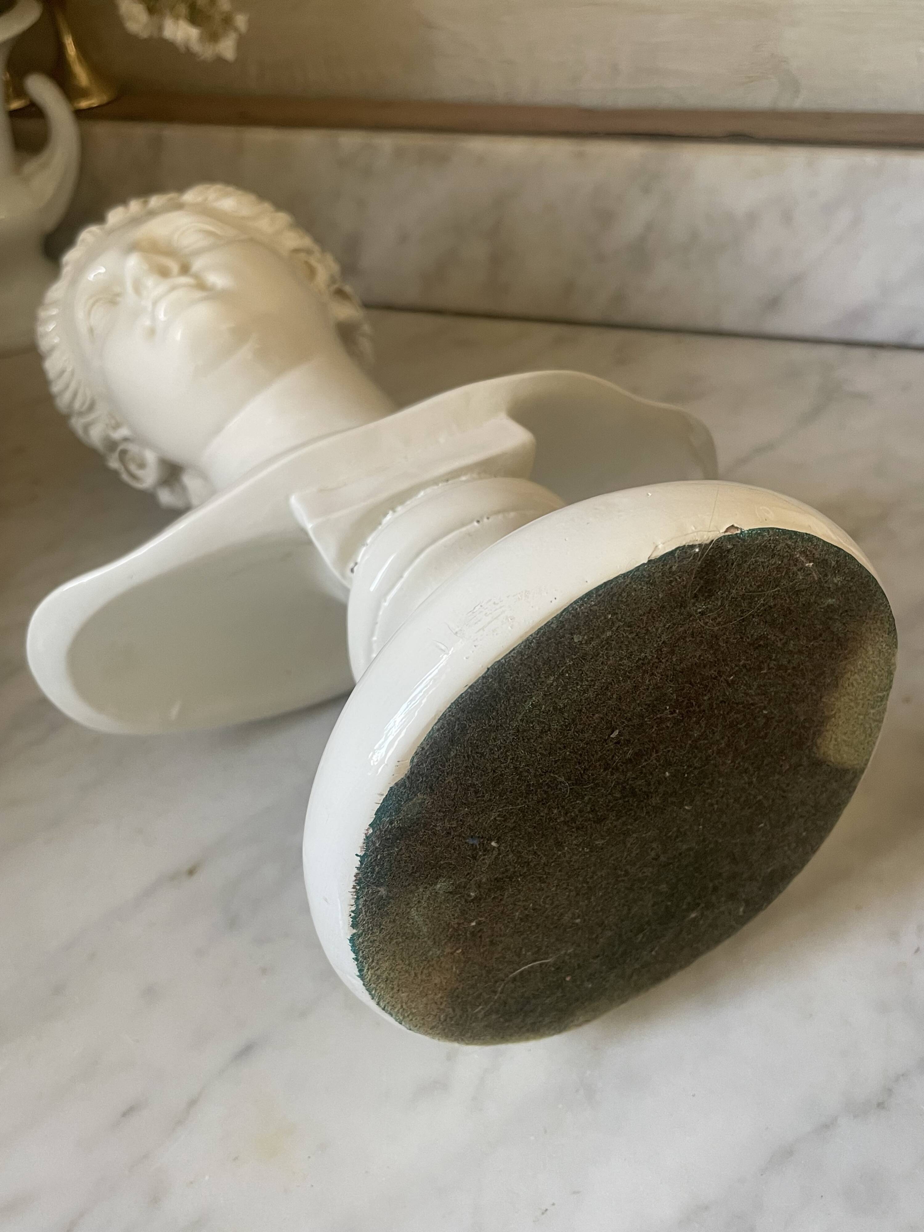 Bust of Proserpine vintage neoclassical sculpture