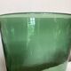 Green blown glass vase Empoli 1960 XXL Italian design