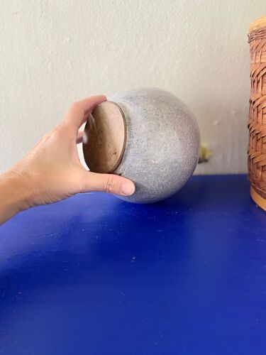 Pied de lampe boule en céramique
