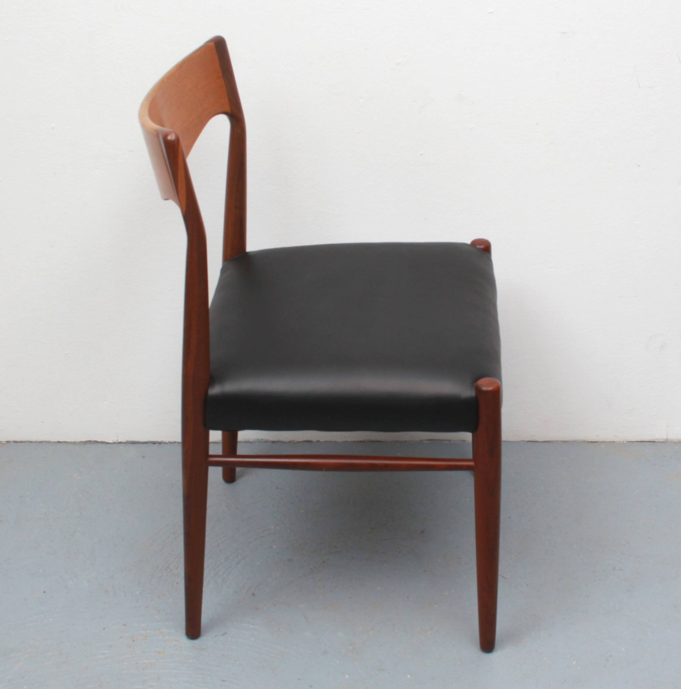 1960s diningchair in teak and leather