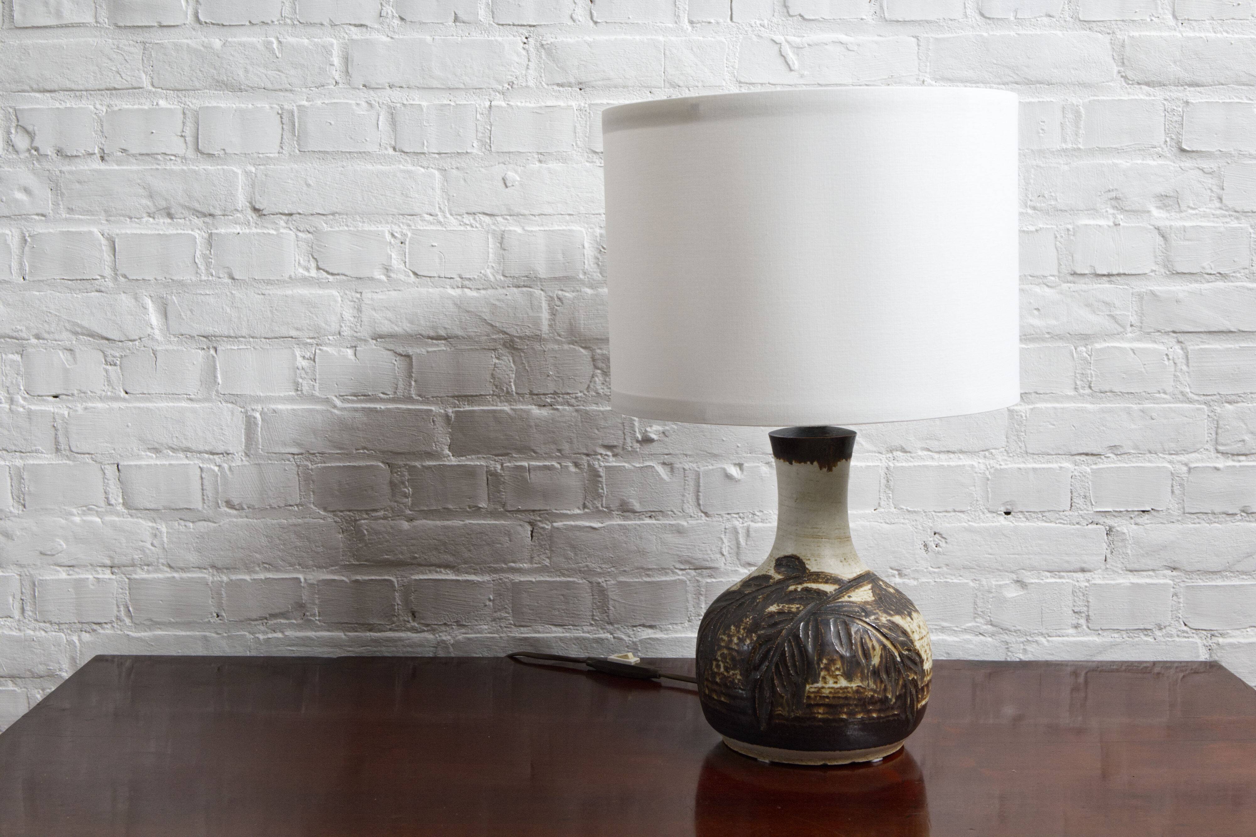 Vintage ceramic table lamp by Axella, Denmark