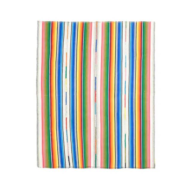 Tapis vintage turc Oushak fait à la main en laine et coton, années 1970