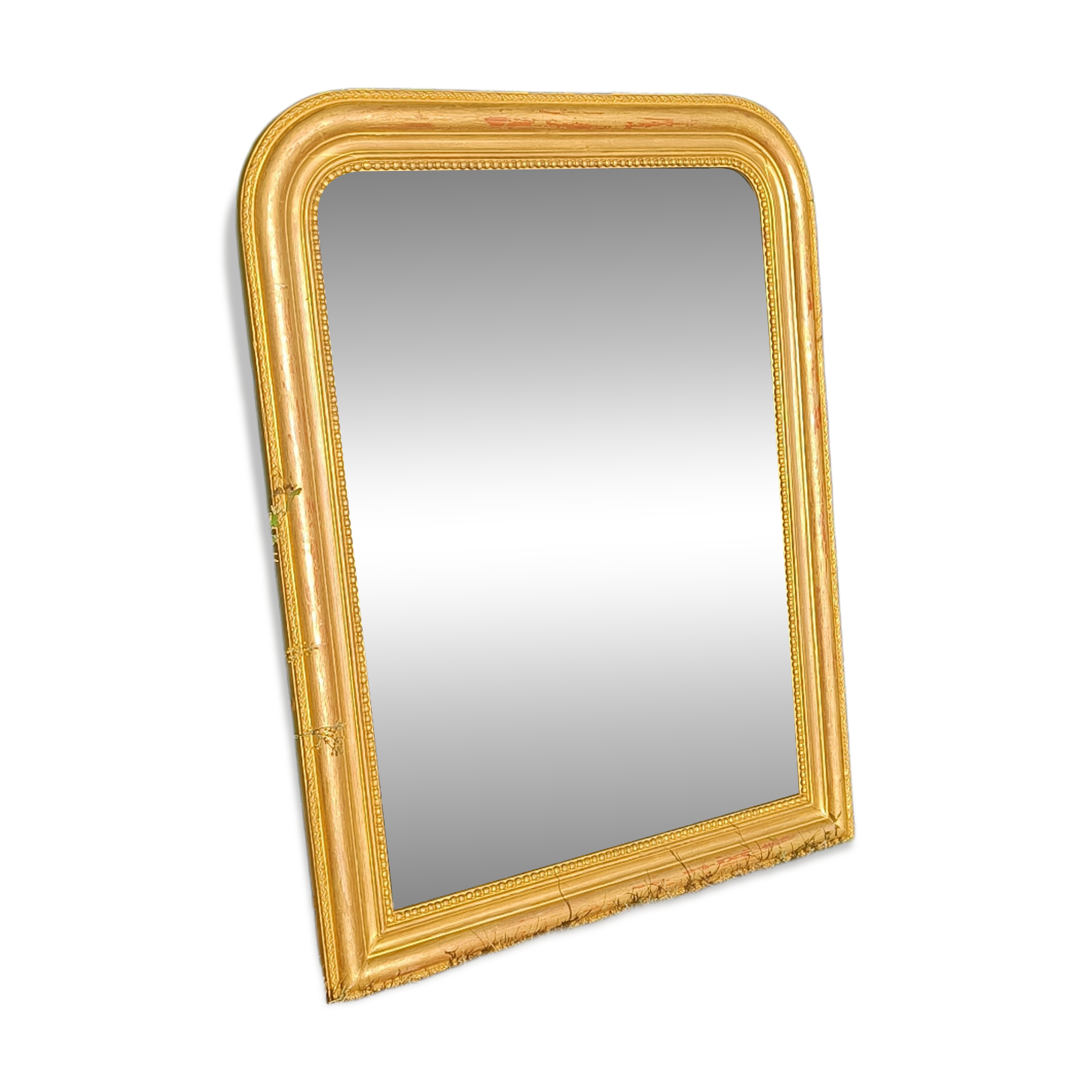 Antique gilded patinated Louis-Philippe mirror