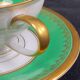Complete set of 12 Art Deco fine porcelain cups and saucers Ros.