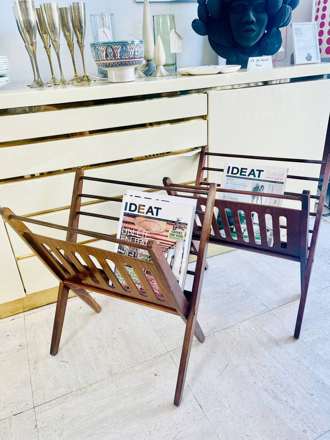 Folding magazine rack Cees Braakman – Teak – Netherlands, 1960s