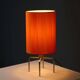 Mid-century Artiforte table lamp with orange textile shade, Netherlands, 1950s