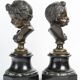 "The Children of Bacchus" Pair of Putti in bronze Late 19th Century