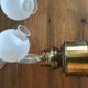Old pair of brass wall light
