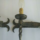 Iron sconces forge medieval style