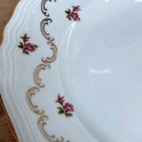 Set of 6 hollow porcelain plates