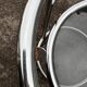 Side table with 2 shelves in chromed metal and smoked glass, circa 1970