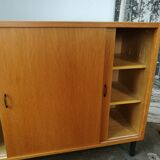 Vintage sideboard sliding doors 1970