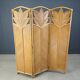 Vintage bamboo room divider or folding screen 1970s