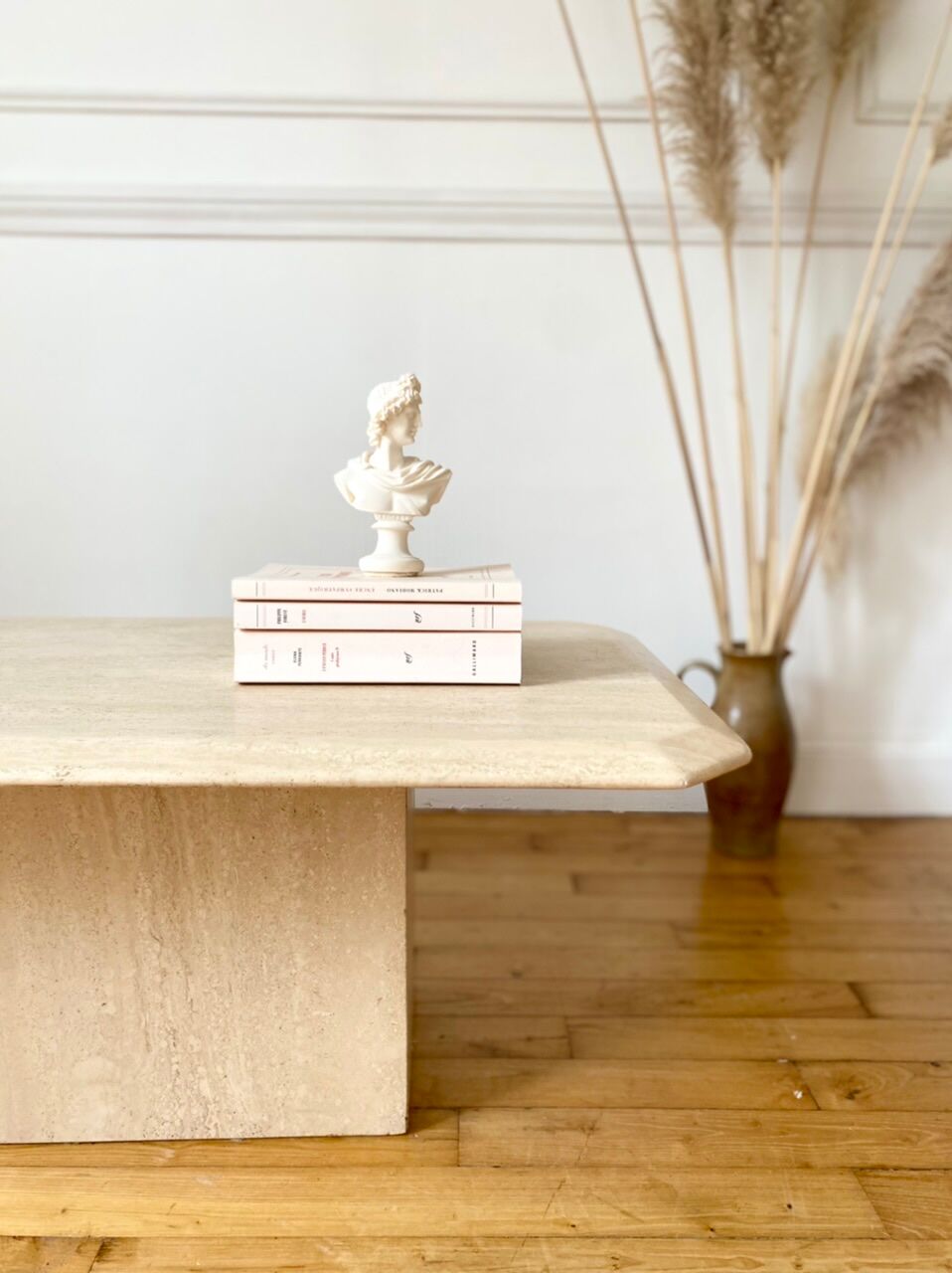 Vintage travertine coffee table