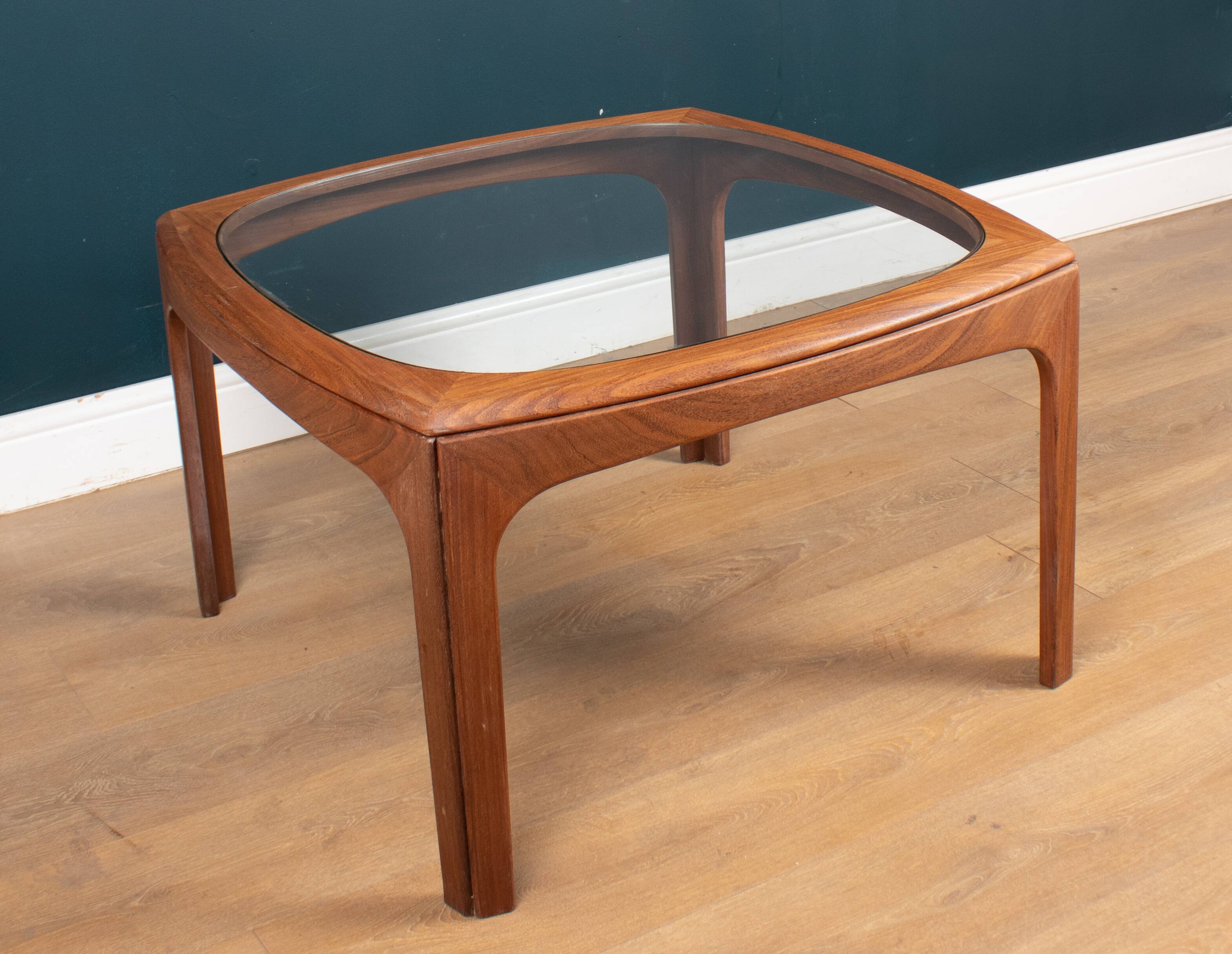 Retro Teak 1960s G Plan Fresco Teak & Glass Coffee Table
