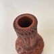 Japanese Ikebana vase, ceramic and bamboo