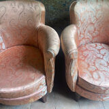 Pair of toad armchairs