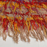 3x6 tulu filikli wool vintage kilim rug,110x175cm