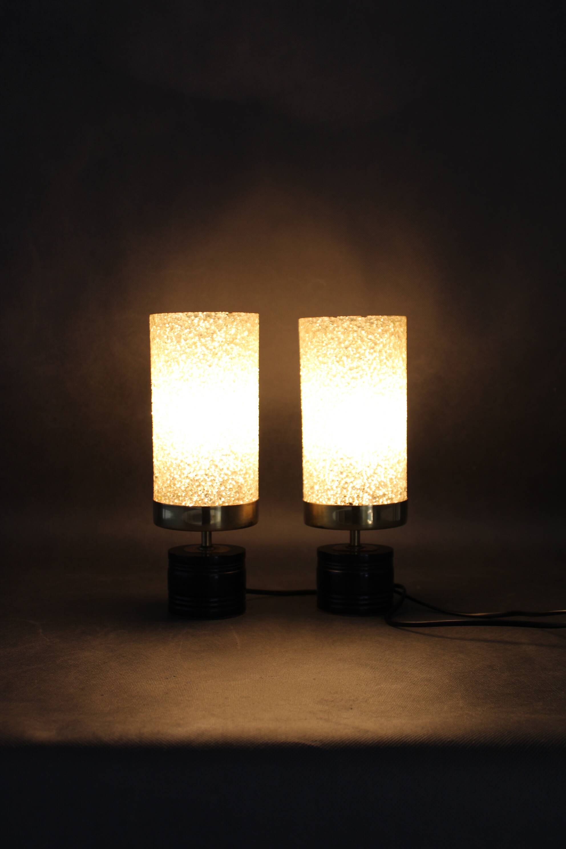 1970s Pair of Nightstand lamps, Germany
