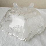 Heart shaped glass bowl