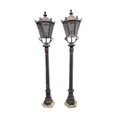 Pair of large lamps of new art city