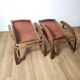 Leather and teak armchairs, by Angel Pazmino, circa 1960.