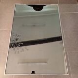 Table basse rectangulaire miroir Cidue 1970