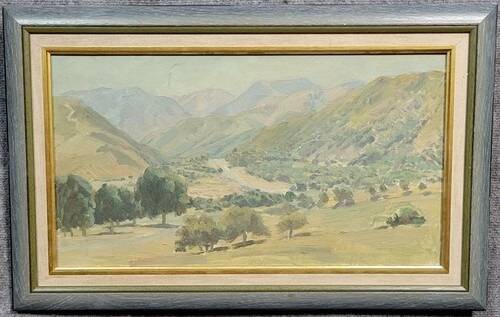 Russian School of the 20th century: large oil on canvas signed and dated