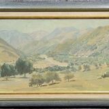 Russian School of the 20th century: large oil on canvas signed and dated