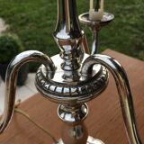 Silver hot water bottle lamp