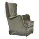 1970s, Danish armchair, velour, beech wood, original excellent condition.