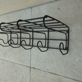 Vintage coat rack Ikea year 80 metal 5 hooks