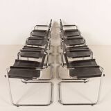 Bauhaus style Italian chairs attr. to Matteograssi, set of 8, 1970s