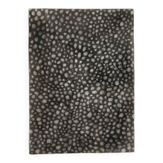 Abstract drawing 7 black and white in charcoal