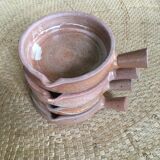 Series of 4 sandstone ramekins
