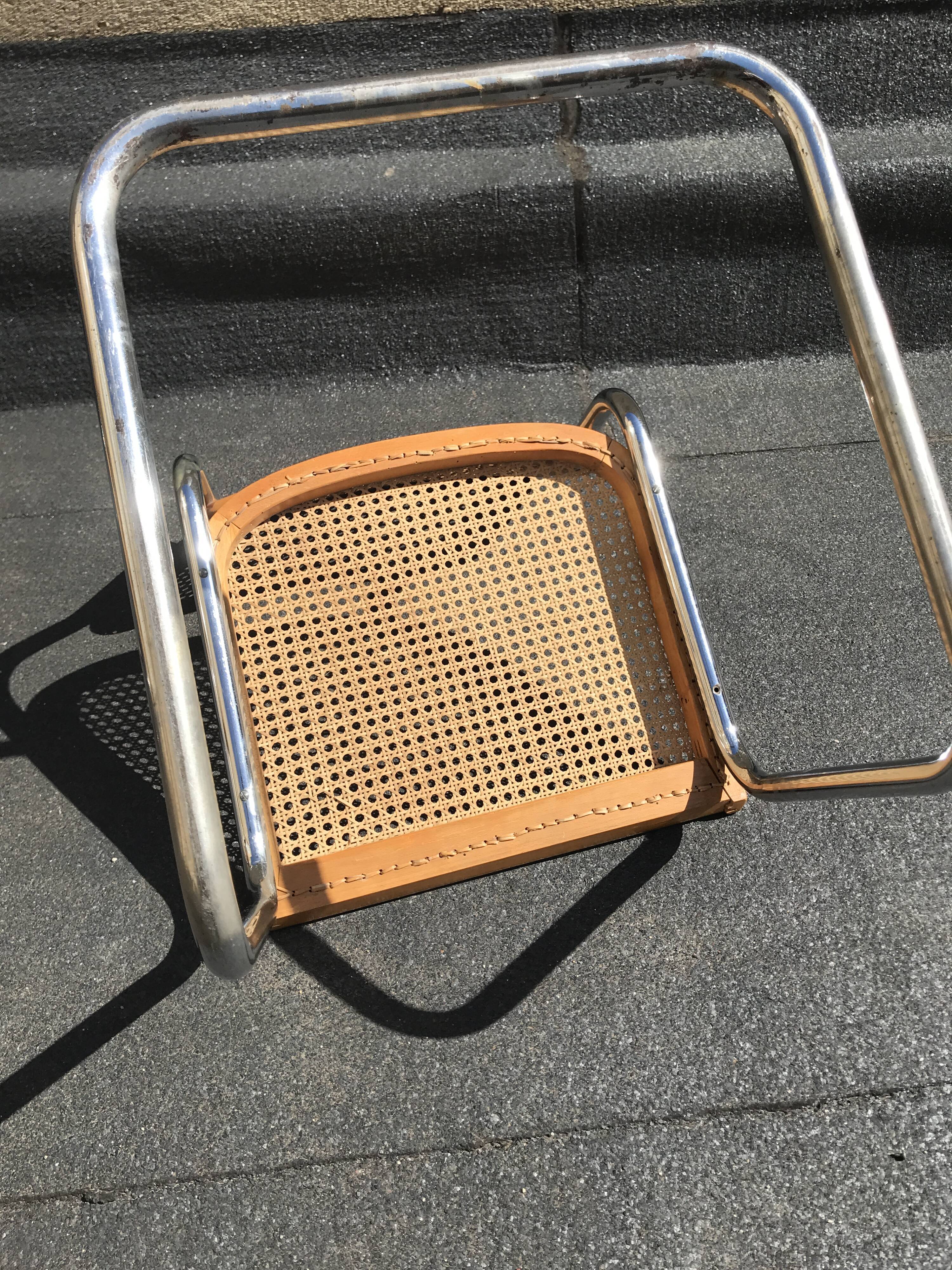 4 chaises Cesca B32 Marcel Breuer