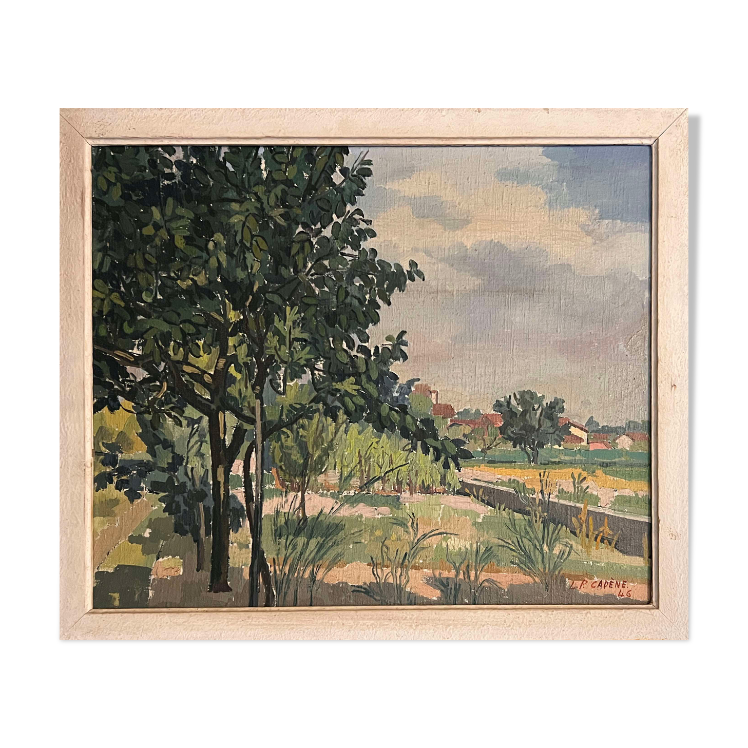 Oil on canvas by lucien pierre cadene