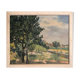 Oil on canvas by lucien pierre cadene