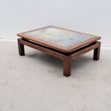 Coffee table by bernard buffat for la grange au potiers, 1960